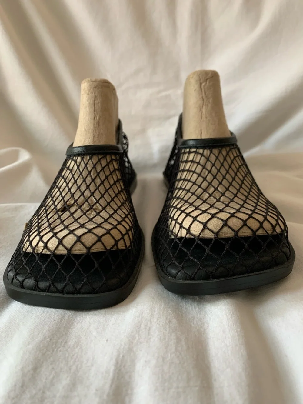STINE GOYA black mesh 'SGReelo Ballerina Shoes'